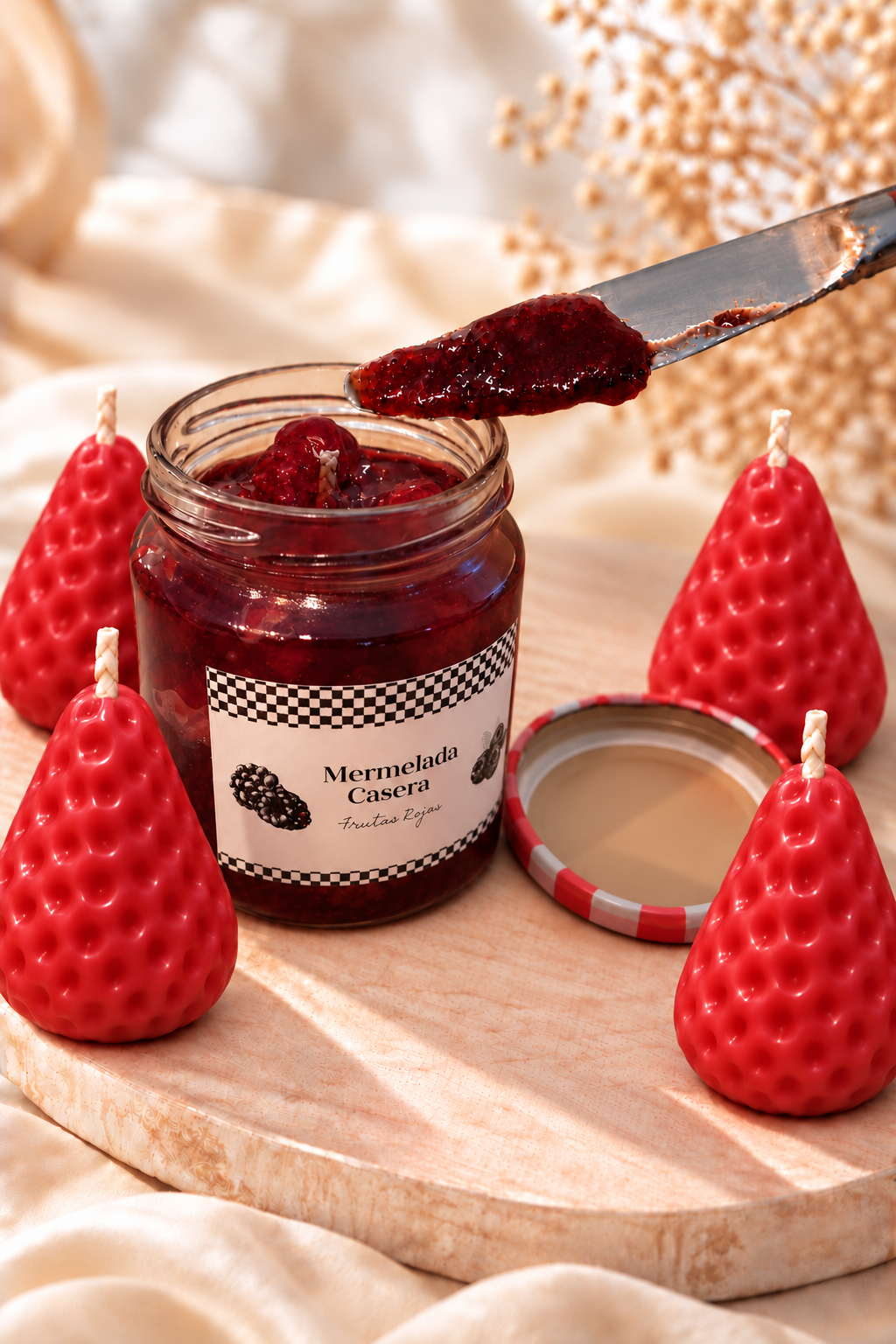 Mermelada con fresas
